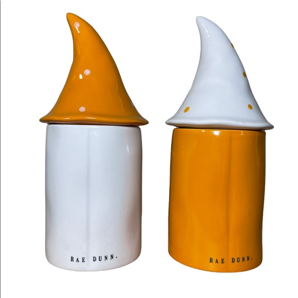 2 Rae Dunn Candle Thanksgiving Gnome Centerpiece Cannister Scented Topper Lids - Picture 8 of 15